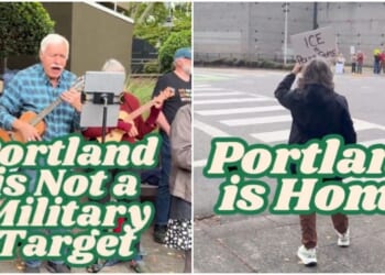 Rally of geriatric protesters singing in Oregon called ‘more offensive than Antifa’