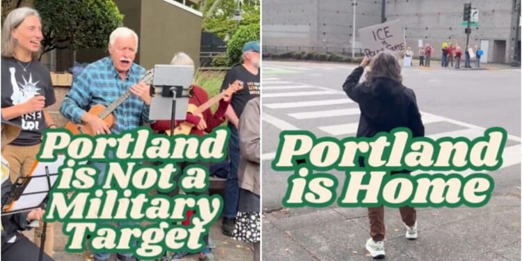 Rally of geriatric protesters singing in Oregon called ‘more offensive than Antifa’