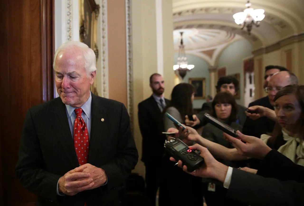 Senate Majority Whip Sen. John Cornyn speaks to members of the media at the Capitol December 1, 2017 in Washington, DC