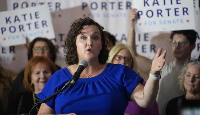 Trap Thune & Schumer with Katie Porter’s Crazy to End Shutdown – Twitchy