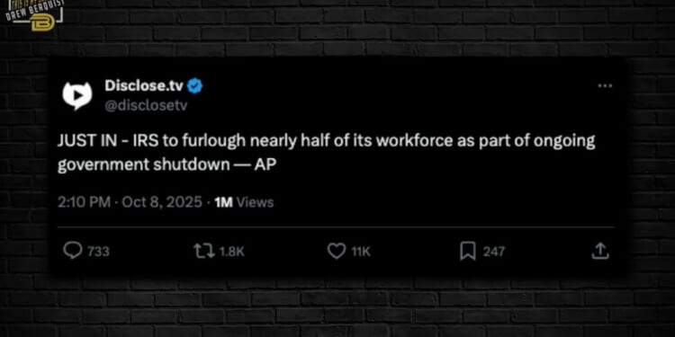 Trump Administration Furloughs Half the IRS, If We Don't Need Them Now...?