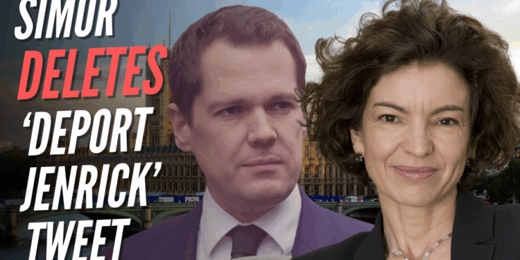 Twitter KC Deletes Post Calling for Jenrick to Be 'Deported' – Guido Fawkes