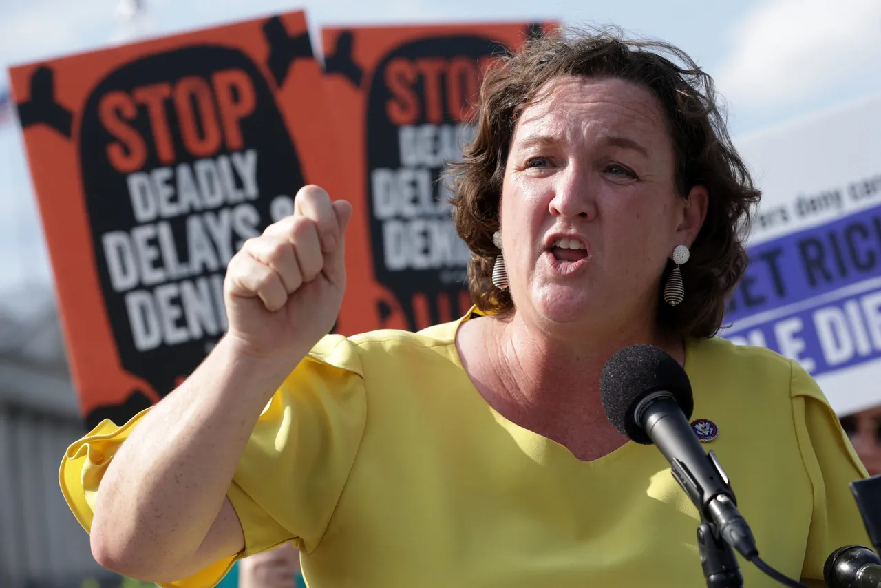 U.S. Rep. Katie Porter (D-CA) speaks during a news conference on Medicare Advantage plans in front of the U.S. Capitol on July 25, 2023 in Washington, DC. (Photo by Alex Wong/Getty Images)