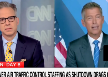 ‘Give Her Chuck Schumer’s Number’: Sean Duffy Tells Tapper How His Daughter Can Prep For Govt Shutdown Flight Delays