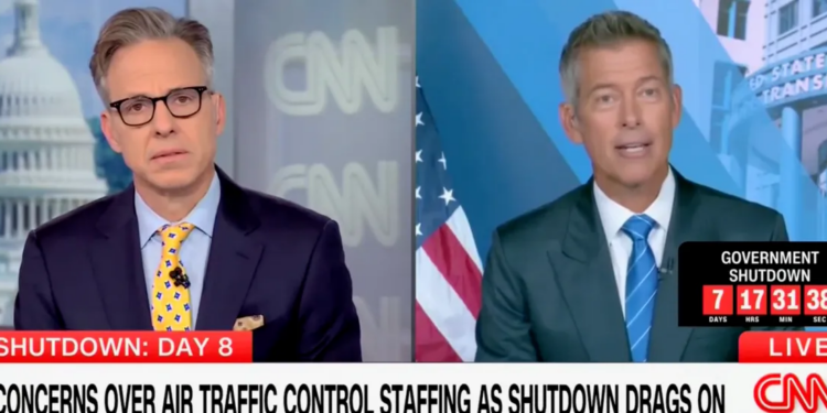 ‘Give Her Chuck Schumer’s Number’: Sean Duffy Tells Tapper How His Daughter Can Prep For Govt Shutdown Flight Delays