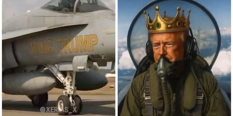 ‘Top Gun’ Trump drops sewage on ‘No Kings’ protesters in wild AI video, leftists go berserk