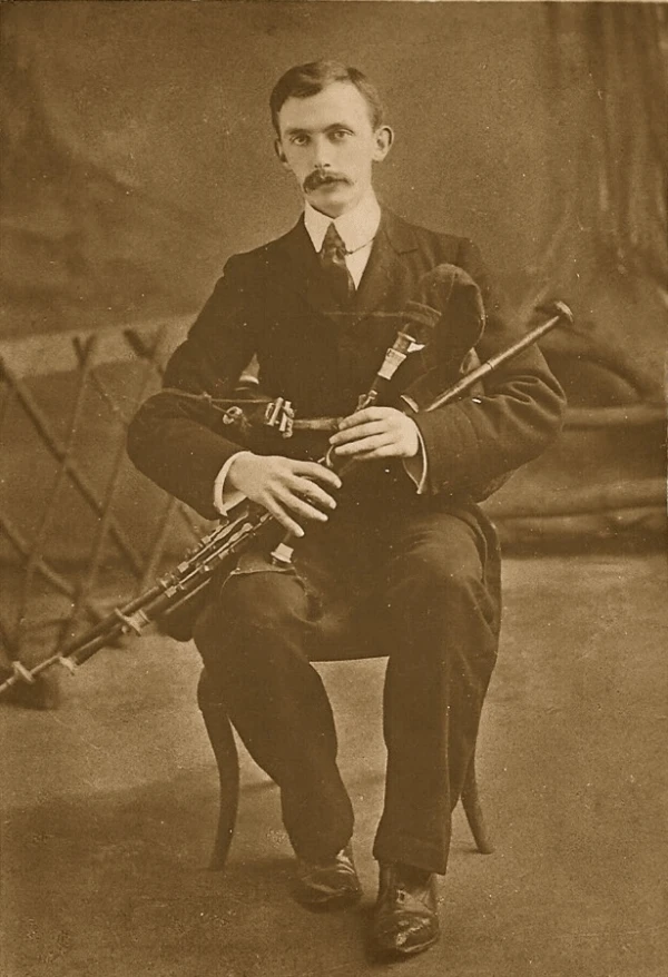 Éamonn Ceannt, a leader killed during the 1916 Easter Rising and an Irish piper who performed for Pope Pius X in 1908. Credit: Courtesy of Curragh Military Museum