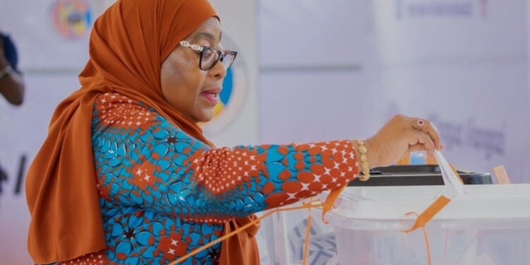 Tanzania's President Hassan wins disputed election with more than 97% of vote