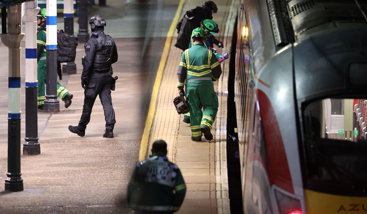 U.K. police: 10 people in hospital after train stabbing attack, 9 with life-threatening injuries