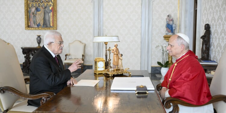 Pope Leo XIV discusses 2-state solution with Palestine’s President Mahmoud Abbas