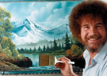 A happy circumstance: Bob Ross paintings sell for more than $600K to help public TV stations