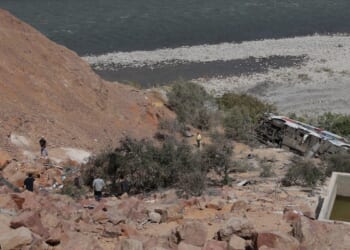 Passenger bus plunges into a ravine in southern Peru killing at least 37