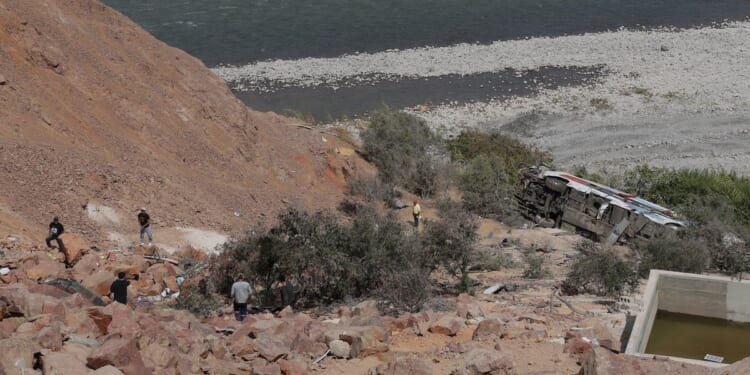 Passenger bus plunges into a ravine in southern Peru killing at least 37