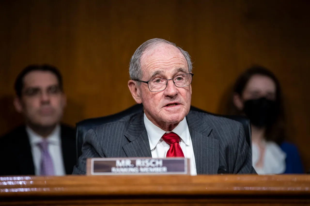 WASHINGTON, DC - APRIL 26: Ranking member of the Senate Foreign Relations Committee U.S. Sen. Jim Risch (R-ID) speaks during a Senate Foreign Relations Committee hearing on April 26, 2022 in Washington, DC. U.S. Secretary of State Antony Blinken and the defense secretary on Monday committed a total of $713 million in foreign military financing for Ukraine and 15 allied and partner countries. (Photo by Al Drago-Pool/Getty Images)