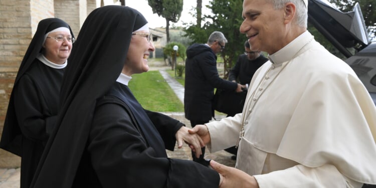 Pope Leo XIV visits Augustinian nuns he has known for years
