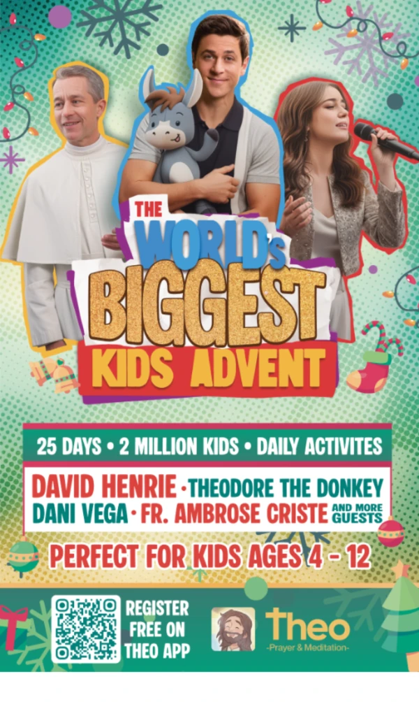 Theo, a free Catholic prayer and meditation app for children and their parents, plans to host the largest Advent celebration for children to help them discover the true meaning of the season. Credit: Theo