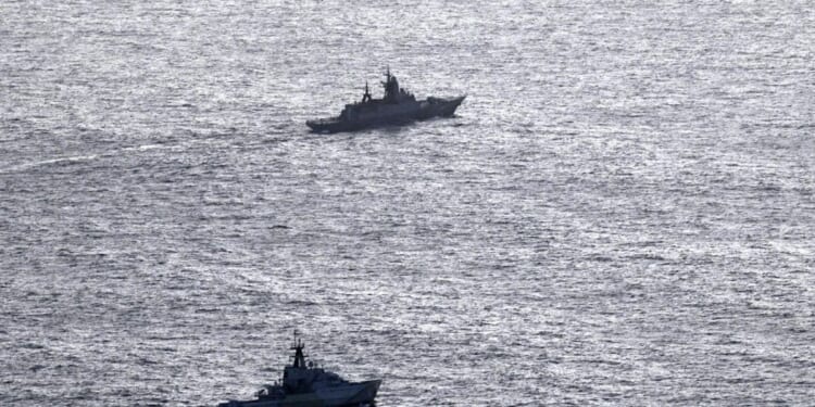 As Moscow steps up naval activity, U.K. navy intercepts Russian corvette and tanker