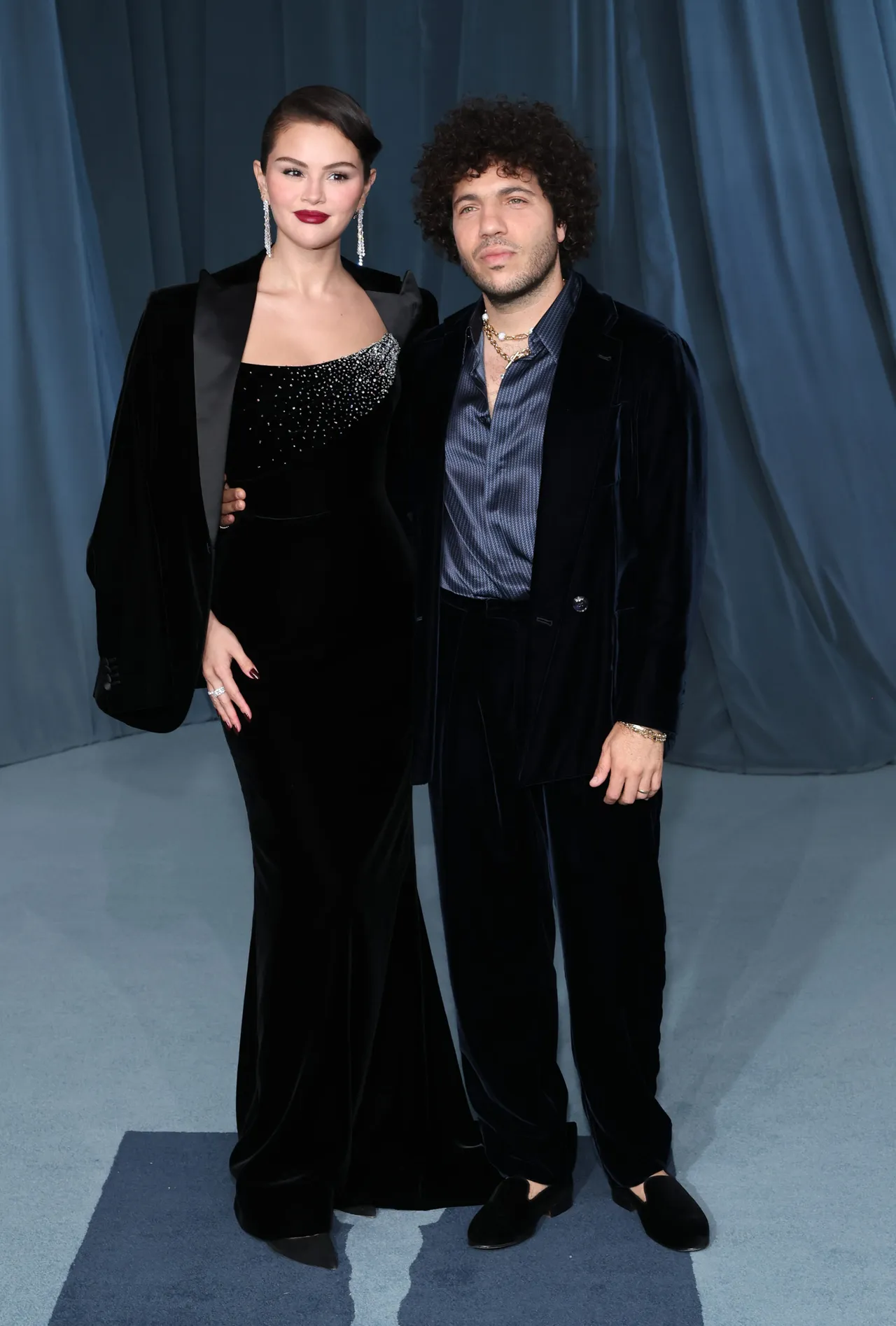 LOS ANGELES, CALIFORNIA - OCTOBER 18: (L-R) Selena Gomez and Benny Blanco attend the 5th Annual Academy Museum Gala at the Academy Museum of Motion Pictures on October 18, 2025 in Los Angeles, California. (Photo by Amy Sussman/Getty Images)