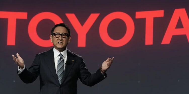 CEO Of Toyota Sports MAGA Gear At NASCAR Event