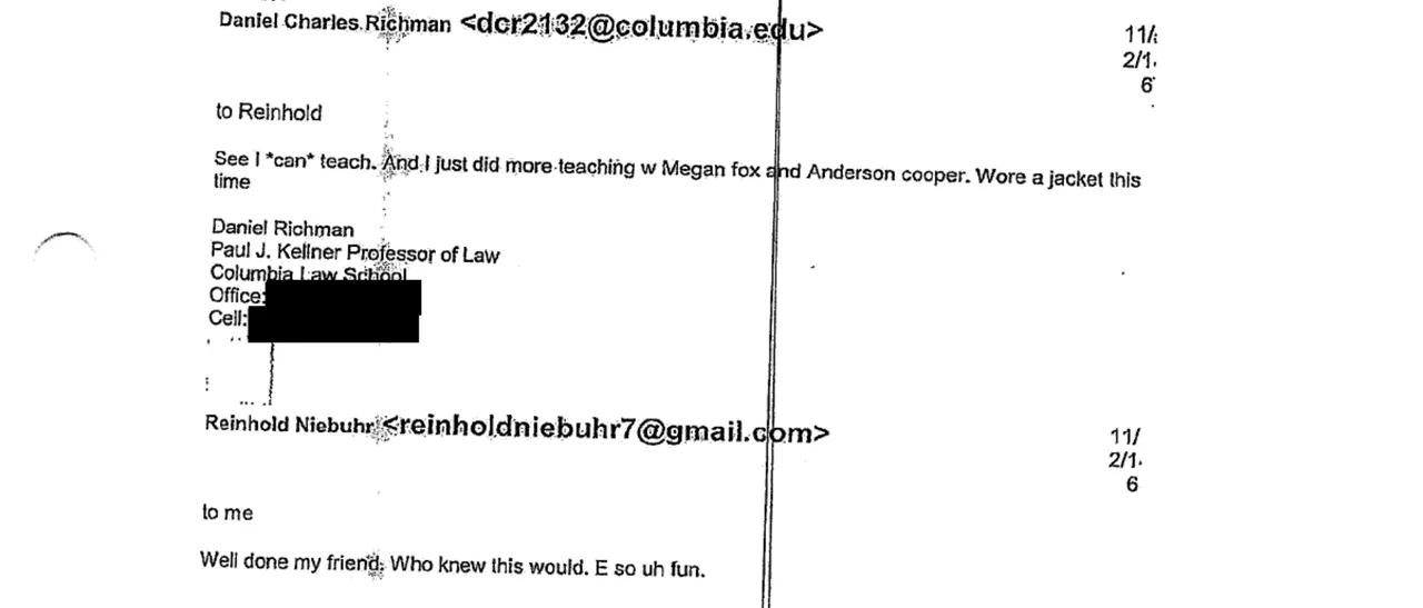 Comey Email Credit: Screenshot/DOJ/Courtlistener