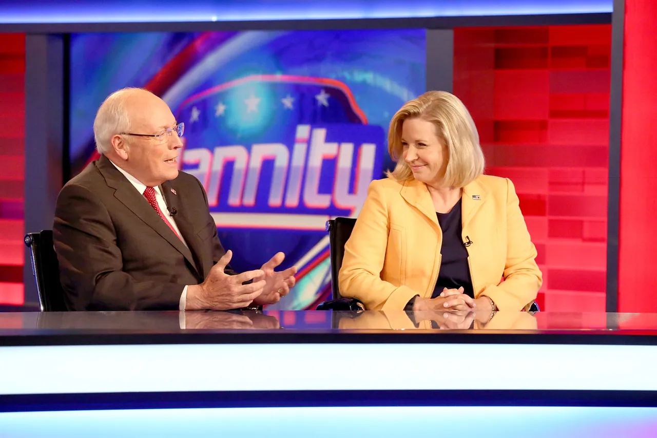Former Vice President Dick Cheney (L) and his daughter Liz Cheney (R) visit FOX News Channel's 'Hannity' regarding their new book at FOX Studios on August 31, 2015 in New York City. (Photo by Paul Zimmerman/Getty Images)