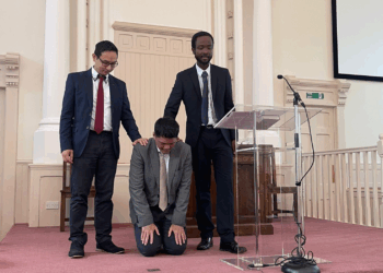 Gevi Margate inducted to Grace Baptist Church, Alloa