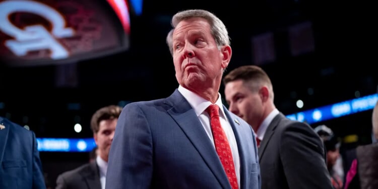 Group Tied To Brian Kemp Makes Bizarre Claim About Republicans Causing Shutdown