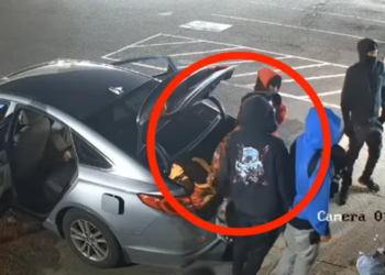 Horde Of Burglary Suspects Pour Out Of Sedan In Scene Out Of Classic Comedy