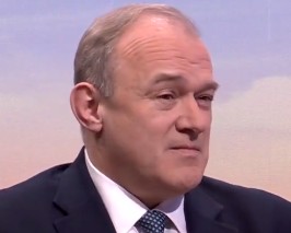 'It is quite disgraceful' that 'Farage is egging Trump on' to sue BBC - Davey