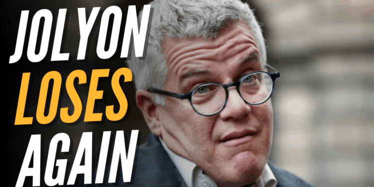 Jolyon Loses Legal Battle in Less Than 24 Hours – Guido Fawkes
