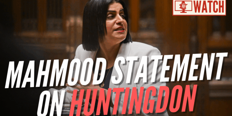 LIVE: Mahmood Gives Commons Statement on Train Knife Attack