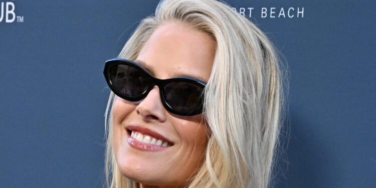 Landman's Ali Larter Walks London Premiere in Sheer Burgundy Look