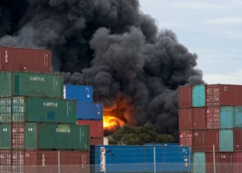 Massive Cargo Ship Blaze Rocks Los Angeles Port, Shelter in Place Orders Issued [WATCH]