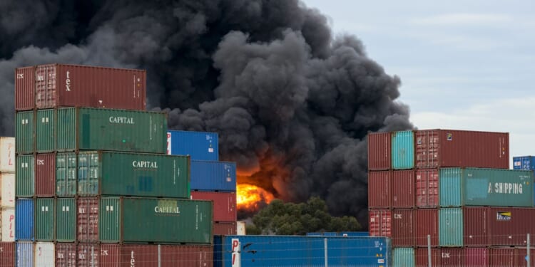 Massive Cargo Ship Blaze Rocks Los Angeles Port, Shelter in Place Orders Issued [WATCH]