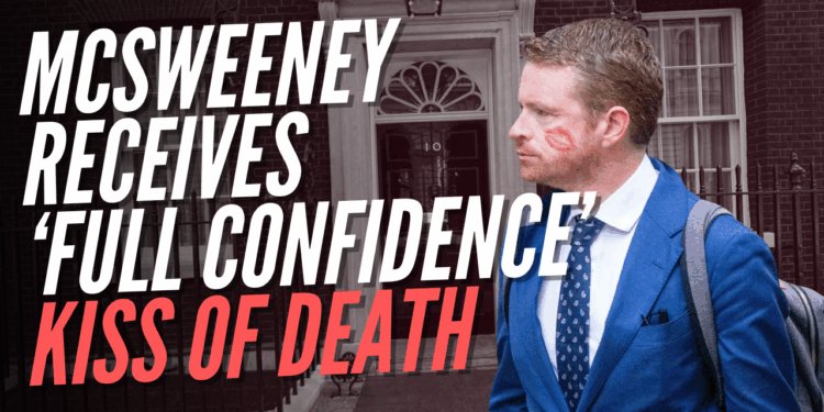Number 10 Insists Starmer Has Full Confidence in McSweeney After All – Guido Fawkes