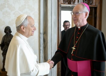 Pope Leo XIV presents 62 indigenous artifacts to Canadian bishops