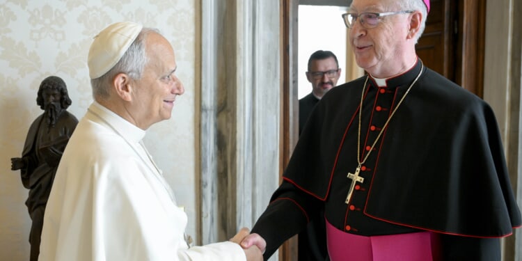 Pope Leo XIV presents 62 indigenous artifacts to Canadian bishops