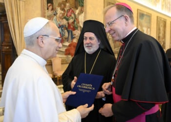 Pope Leo XIV receives European Christian leaders after signing of new Ecumenical Charter