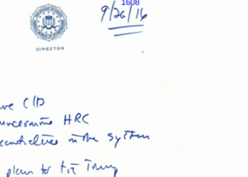 Read Handwritten Notes On Clinton’s ‘Plan To Tie Trump’ That James Comey Left In An FBI Safe