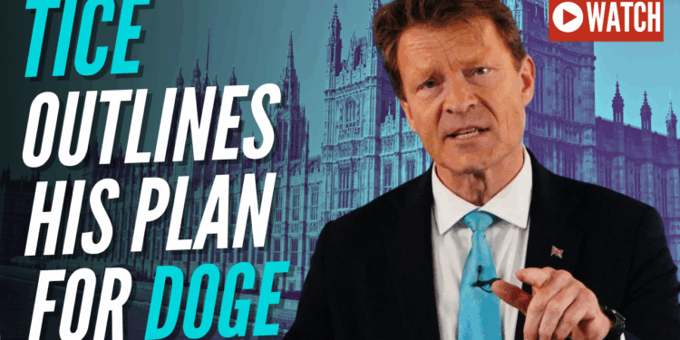 Richard Tice Gives Speech on Reform's DOGE Council Project – Guido Fawkes