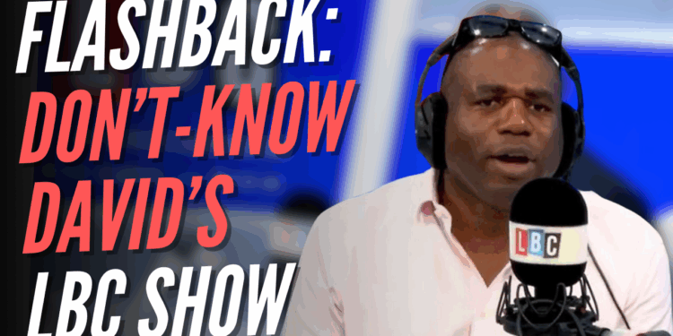 'Slowcoach' Lammy 'Absorbed Nothing' as LBC Presenter – Guido Fawkes