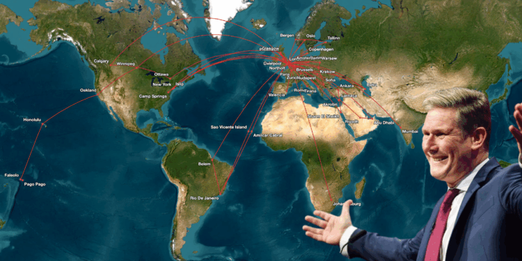 Starmer Has Flown 70% of the Way to the Moon Since Taking Office – Guido Fawkes