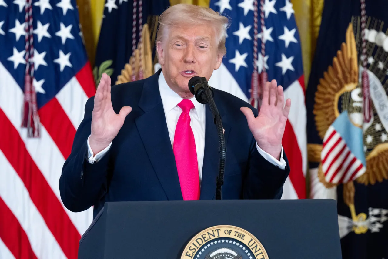 US President Donald Trump speaks prior to signing an executive order on foster children and families in the East Room of the White House in Washington, DC, November 13, 2025