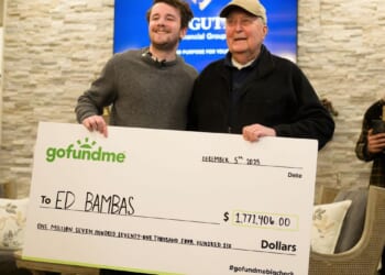Sam Weidenhofer helps raise $1.7M gift for 88-year-old Michigan grocery cashier Ed Bambas