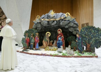 Pope Leo XIV thankful for pro-life Nativity scene that ‘represents a life preserved from abortion’
