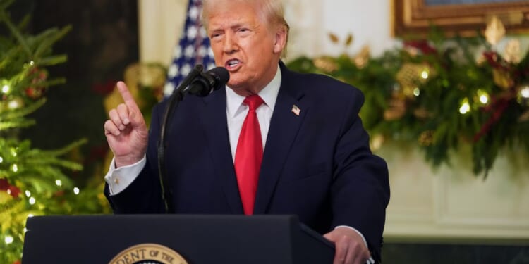 Trump in White House address declares America is on brink of economic boom