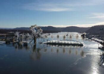 Implosion takes down a nearly 100-year-old Mississippi River bridge