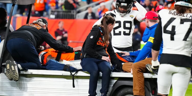 Devastating Hit on Broncos' WR Bryant Leaves Him Motionless, Carted Off on Stretcher [WATCH]