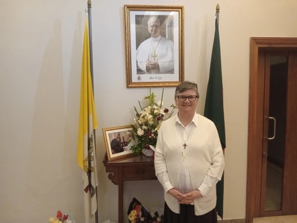 Sister Tiziana Merletti, SFP, secretary of the Dicastery for Institutes of Consecrated Life and Societies of Apostolic Life, at the apostolic nunciature in Dhaka, Bangladesh, in December 2025. Credit: Sumon Corraya