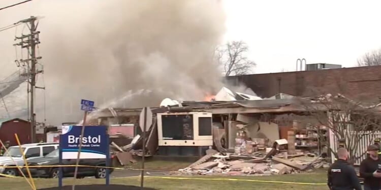 Authorities: Gas explosion at a Pennsylvania nursing home traps people inside